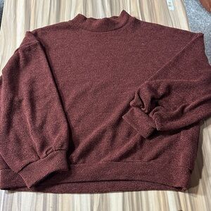 Lush Men's Deep Red Crewneck Sweater
